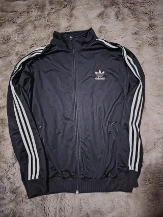 Chaqueta Adidas Brillante Original Negra