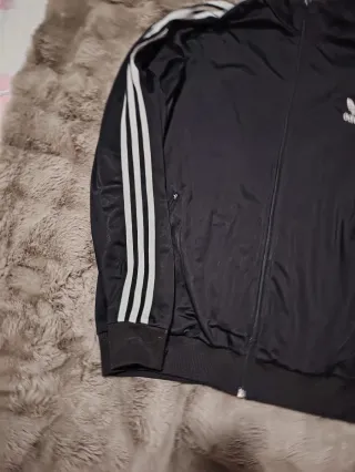 Chaqueta Adidas Brillante Original Negra