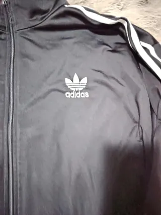 Chaqueta Adidas Brillante Original Negra
