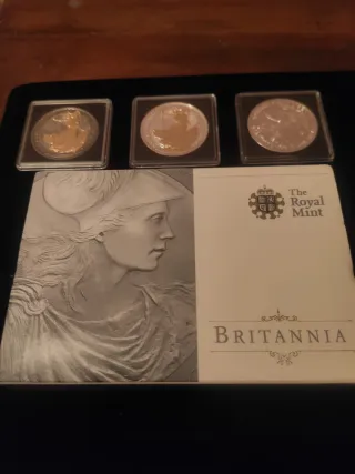 Lote de monedas Britannia Royal Mint