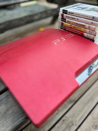 Console PlayStation 3 Rossa + 9 Giochi