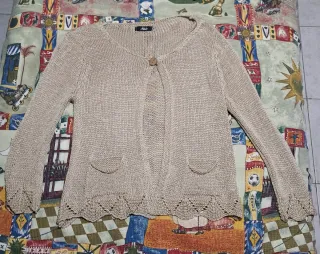 Cardigan donna Ake beige taglia unica