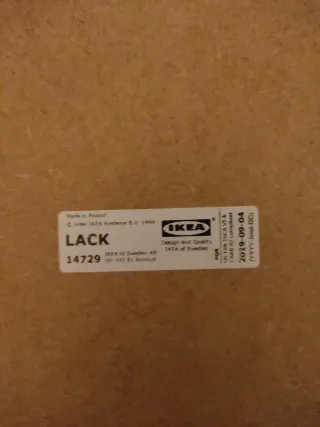 Mesa auxiliar cuadrada 50x50cm ofertable