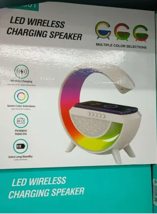 Altavoz LED Cargador Inalámbrico Móvil