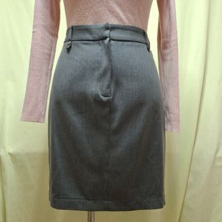 Falda lápiz gris Punto Roma