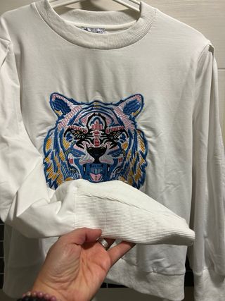 Sudadera Minueto Tigre Bordado Talla L