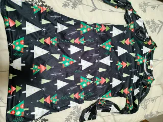 Vestido Navidad Árboles Navideños Talla M