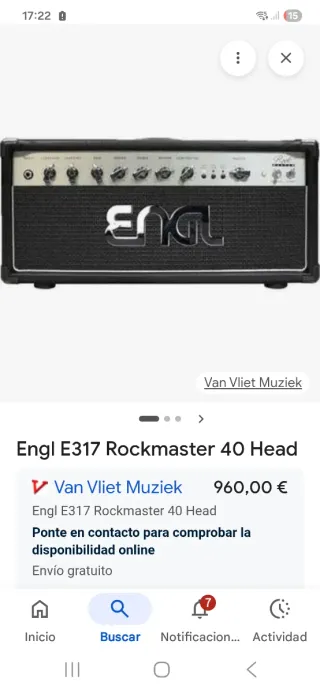 ‼️Engl 🇩🇪rockmaster 40w válvulas nuevo ‼️