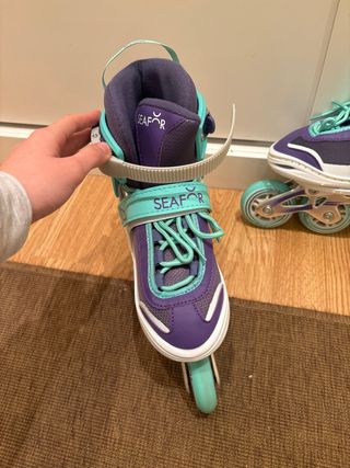 Patines en línea Talla 34-37 Morado/Turquesa