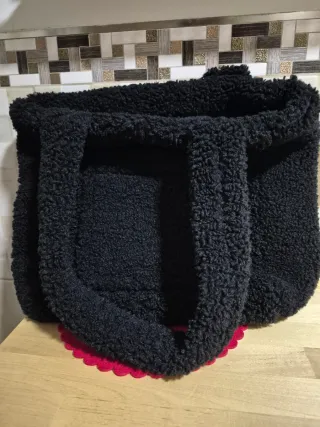 Bolso de Hombro Borrego Negro