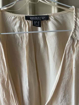 Camisa beige manga larga