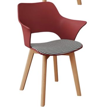 Sillas de diseño verde y rojo