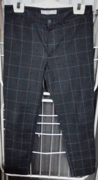 Pantalón de vestir cuadros T/L