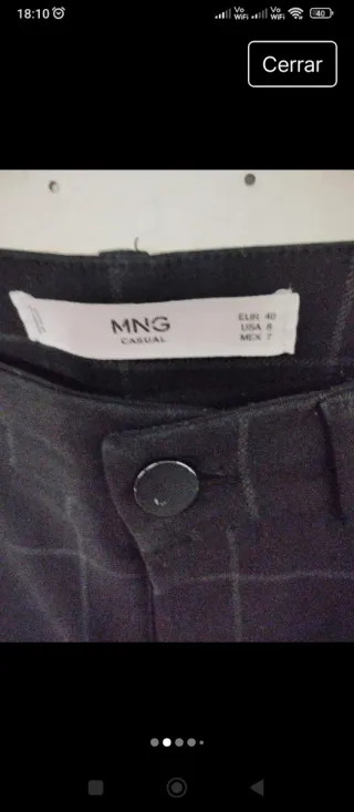 Pantalón de vestir cuadros T/L