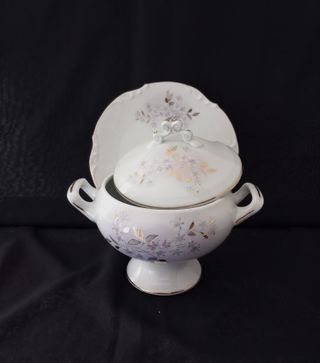 Limoges - Set Piatto e Portacioccolatini