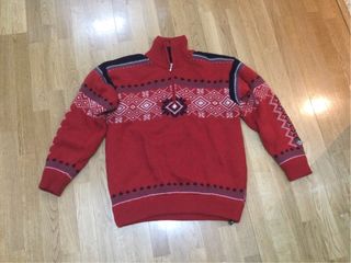 Maglietta alpina vintage con cerniera. Sci/neve