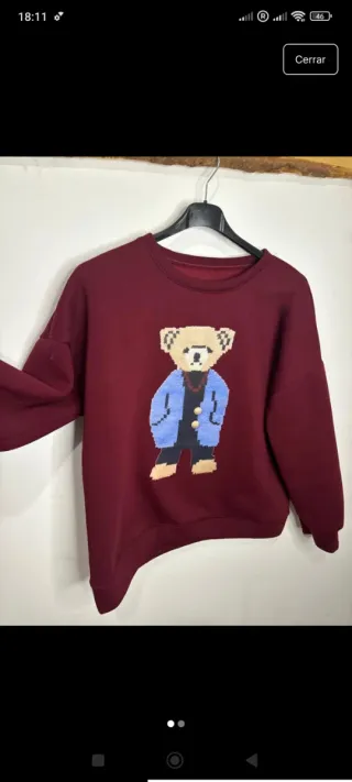 Sudadera mujer osito