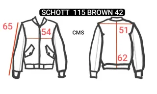 Chaqueta Schott Perfecto 115 Marrón