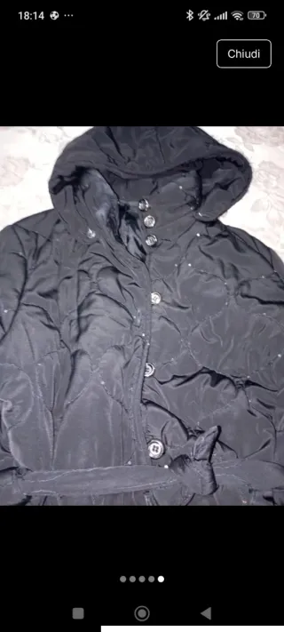 Piumino donna con paillettes