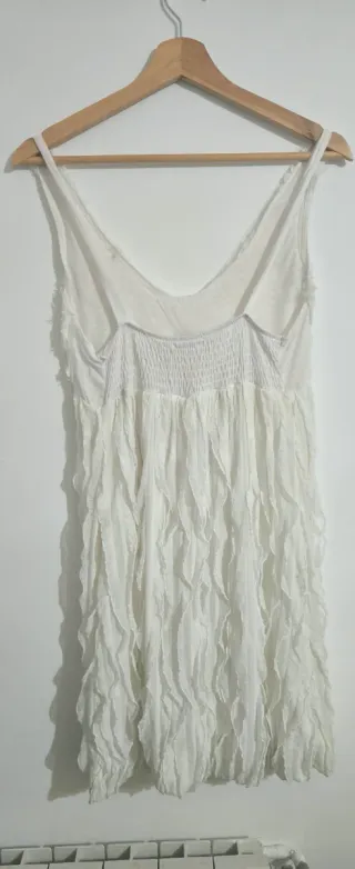 Vestido Blanco Tul Talla L/XL