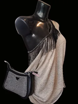 Vestido y bolso personalizados para noche vieja