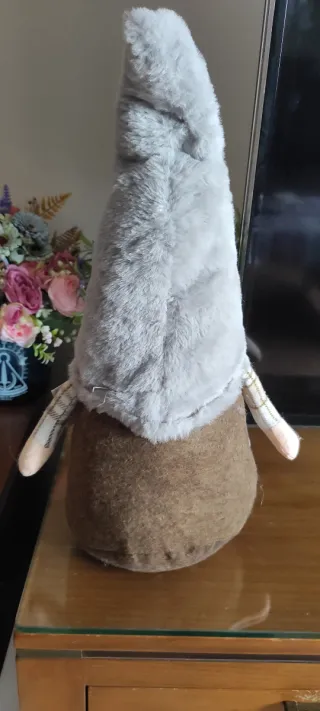 Enano decoración navideña tela.