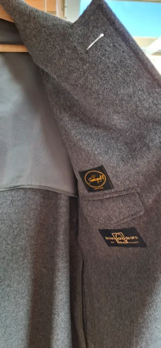 Tyroler Loden abrigo PISCHL hombre gris talla 50