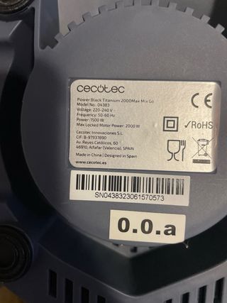 Base licuadora Cecotec 2 vasos cristal