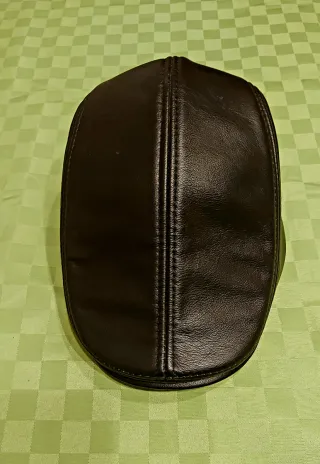 Cappello uomo pelle golf nero taglia 57