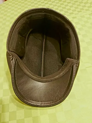 Cappello uomo pelle golf nero taglia 57