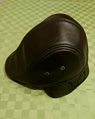 Cappello uomo pelle golf nero taglia 57