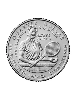 Moneda quarter 2025 Althea Gibson SC/UNC.