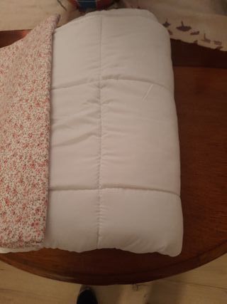 Funda edredón cuna liberty + edredón