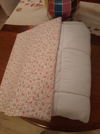 Funda edredón cuna liberty + edredón