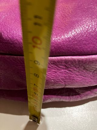 Bolso piel morado/bugambilla