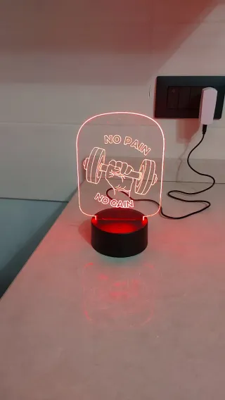 Lampada LED 16 colori No Pain No Gain