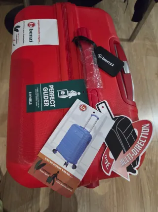 Maleta de viaje Benzi roja