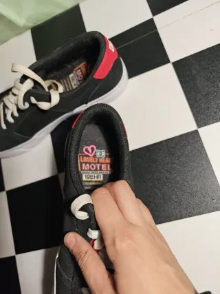 DC Shoes Bambas Talla 38 Negras/Rojas