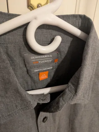 Camisa caballero gris talla L modern fit