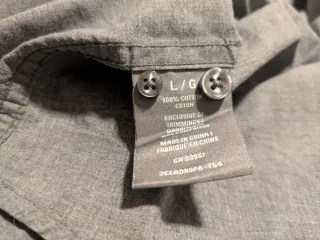 Camisa caballero gris talla L modern fit