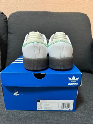 Adidas Sambae W Verde/Blanco. Talla 38 2/3.