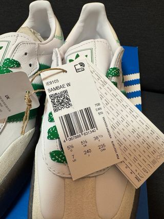 Adidas Sambae W Verde/Blanco. Talla 38 2/3.