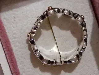 Anillo Pandora Flores Plata