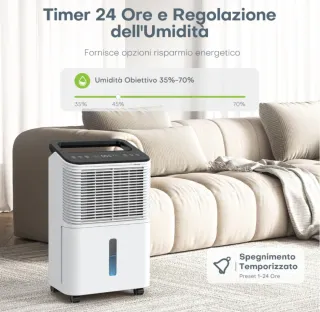 Deumidificatore Silenzioso CONOPUPlus 16L/giorno