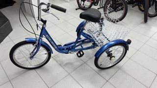 Triciclo Qüer 20” Azul con Cesta - Nuevo