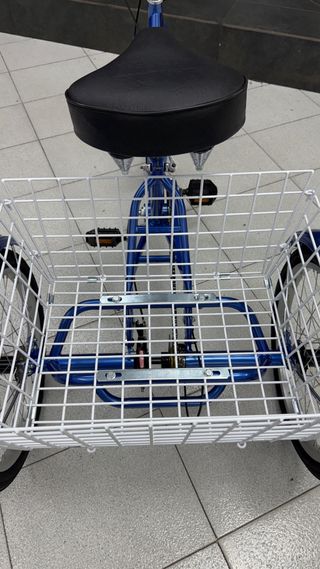 Triciclo Qüer 20” Azul con Cesta - Nuevo