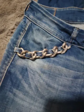Fornarina Jeans Y2K con Cadenas