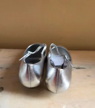 Zapatos pulsera Mango plateados