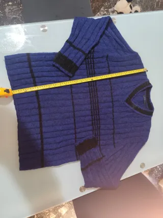 Maglione uomo blu e nero