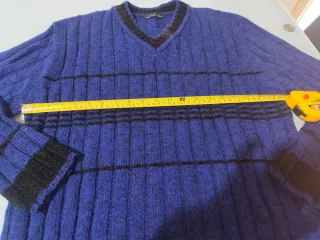 Maglione uomo blu e nero